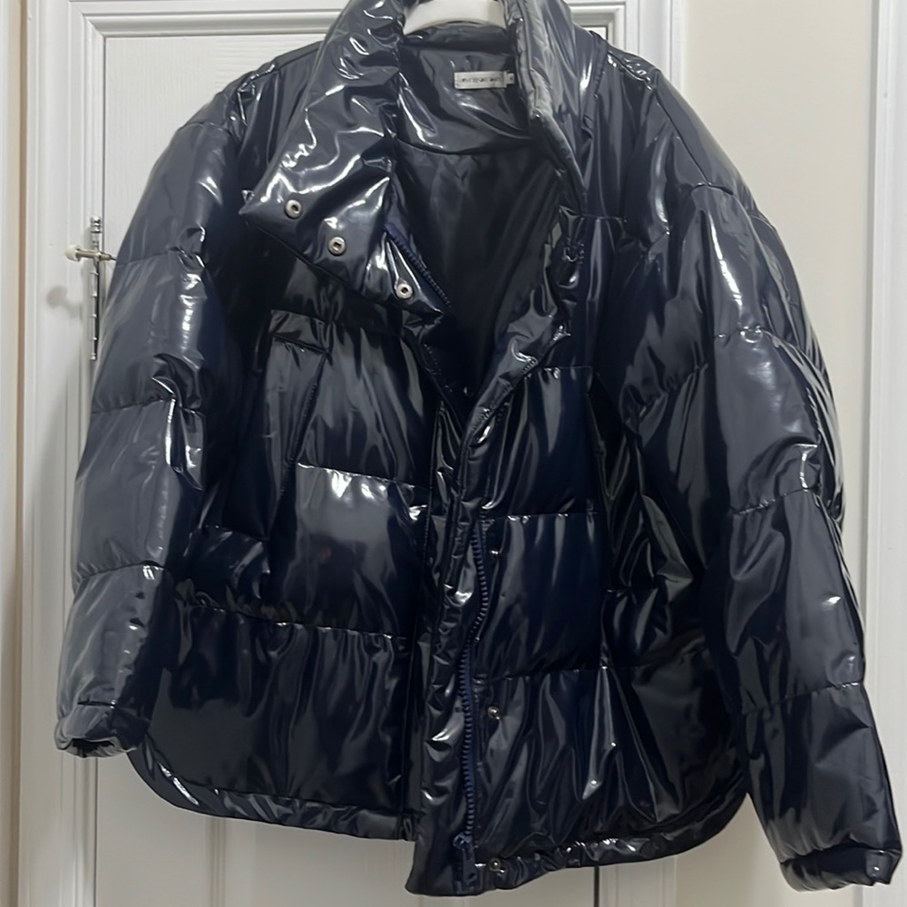 Light Before Dark POLYURETHANE Puffer Jacket
